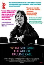 Watch What She Said: The Art of Pauline Kael 9movies